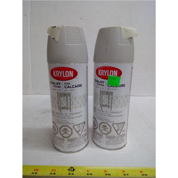 2x Kyrlon Grey Spray Paint