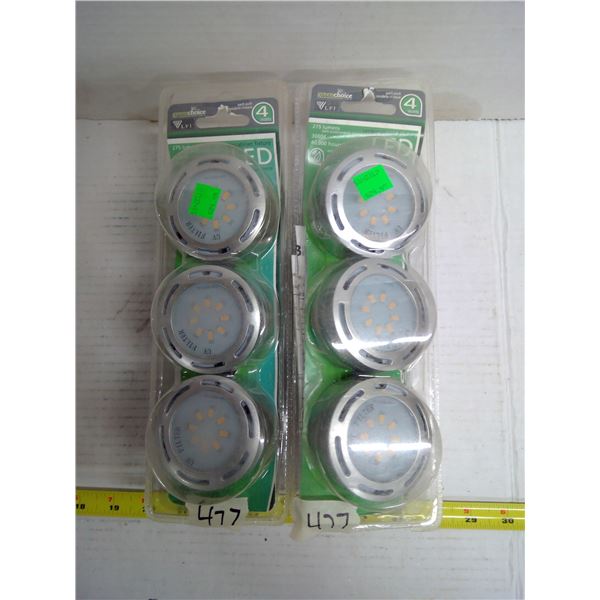 2x Greenchoice Undercabinet LED Fixtures - 4 Watts, 275 Lumens, 3000 Kelvin