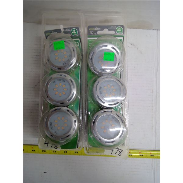 2x Greenchoice Undercabinet LED Fixtures - 4 Watts, 275 Lumens, 3000 Kelvin