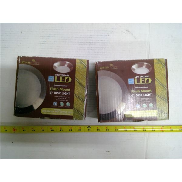 2x Greenchoice Low Voltage LED 4" Disk Light