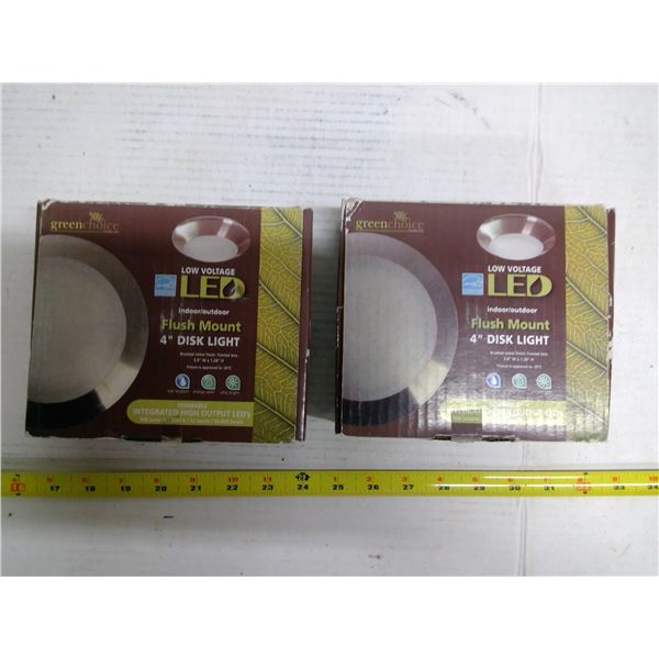 2x Greenchoice Low Voltage LED 4" Disk Light