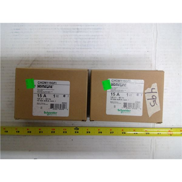 2x Homeline Circuit Breaker and Ground Fault Interrupters