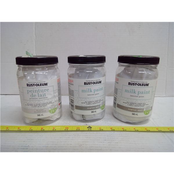 3x Rust-Oleum Interior Milk Paint