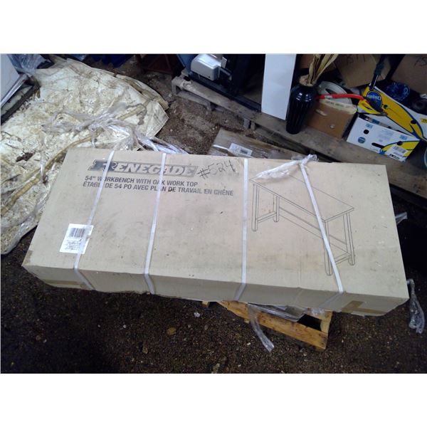 Renegade 54" Workbench w/ Oak Work Top Model 3-JRH-671-BLK