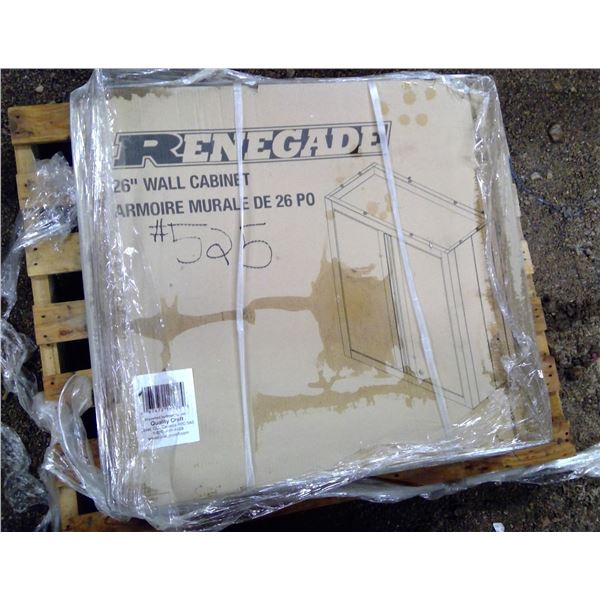 Renegade 26" Wall Cabinet Model 204JRH674BLK