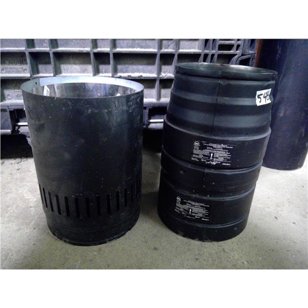 2x Extendable Chimney Pipe