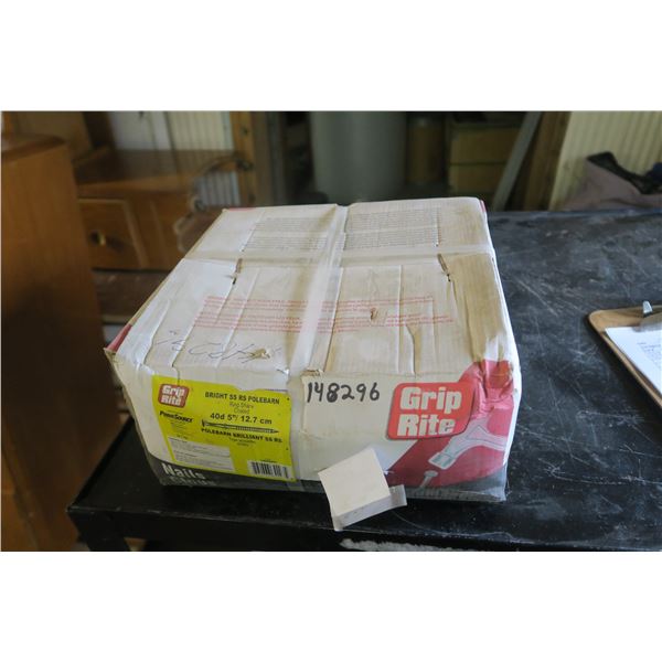 Unopened 50lbs Box of Coated Ring Shank 5" Nails