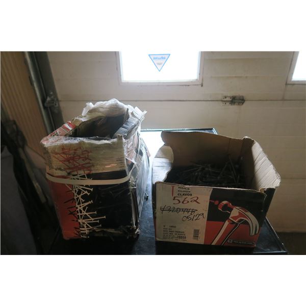 Approx. 50lbs of Nails - 6in. Ringed Shank Nails & 5in. Generic Nails