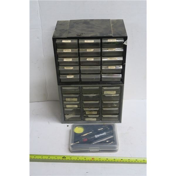 Bernsomatic Soldering Pen & 2 Small Parts Bins