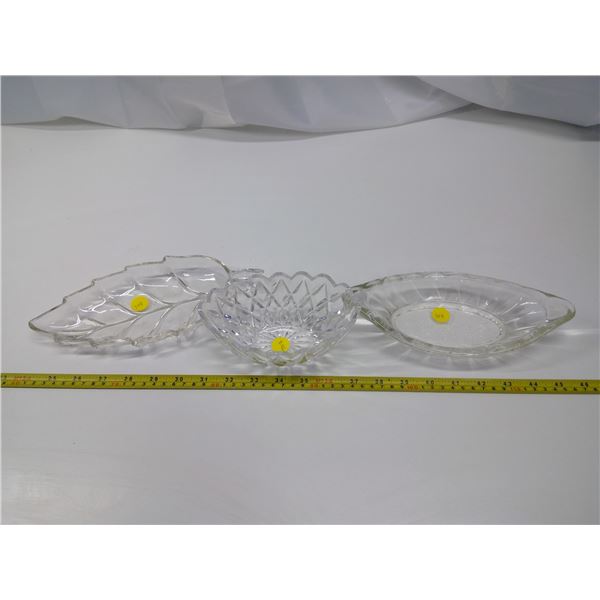 3 Glass Trays
