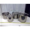 Image 1 : 4 Cooking Pots (1 Missing Lid)