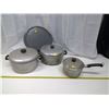 Image 1 : 3 Cooking Pots w/ Lids and Pizza Pan