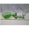 Image 1 : Tinted Green Glassware
