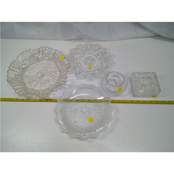 Clear Glassware - Trays and Containers