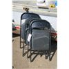 Image 4 : 4 Fold Out Metal Chairs