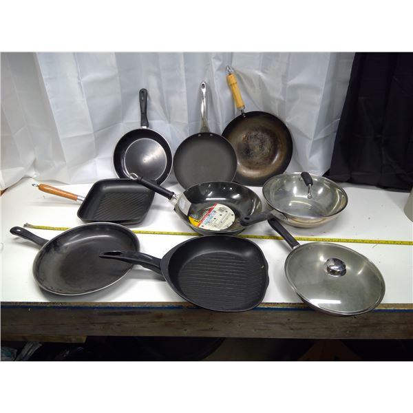 Lot of Frying Pans