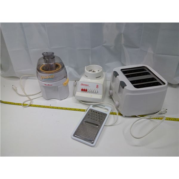 Kitchen Supplies - Toaster, Vita Fruit, Blender, Grater