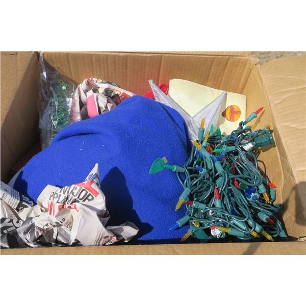 Box of Christmas Decorations