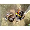 Image 1 : 2 Buckets of Misc. Items - Light, Drill Head, Brackets, Glass Cutter, etc.