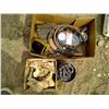 Image 1 : Box of Misc. Items - Chains, Hose, Tire Gauge