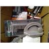 Image 5 : Box of Misc. Items - Mirror, Angle Rulers, 5 Piece Hole Saw Set