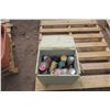 Image 3 : Wood Crate w/ Spray Paints 10x14x14H"