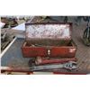 Image 3 : Steel Toolbox w/ Wrenches 6x6x19H"