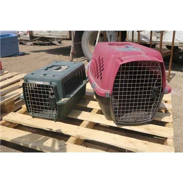 2 Kennels - 24x16x16" & 16x10x10"