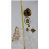 Image 1 : Brass ashtray, towel ring, hanger, and seashells