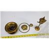 Image 3 : Brass ashtray, towel ring, hanger, and seashells