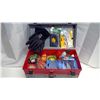 Image 6 : Red & Grey plano fishing box + tackle contents