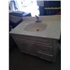 Image 3 : Bathroom Vanity + Sink + Top Approx. 36x22x32"