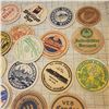 Image 4 : Large vintage lot of coasters mostly german, Beer / Drink coasters Germany