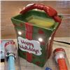 Image 2 : Lot of Christmas collectibles, Scentsy warmer, NOS Pez, Choir book, Wooden patterns