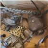 Image 3 : Lot of vintage vehicle parts, pumps?, Massey Ferguson book