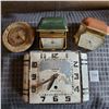 Image 1 : Lot of 4 vintage clocks dinette made in canada Selfix Rensie made in germany