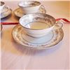 Image 1 : 4 Noritake Glenwood Tea cup and saucer, classic shape fine bone china