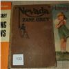 Image 2 : Lot of 3 vintage books Zane Grey large print Honey bunch western