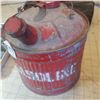 Image 5 : vintage lot of House Decor Massey Harris Tool Box, Gasoline Can, large double wide aluminium Frigida