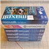 Image 1 : Lot of 6 New Sealed VHS tapes Maxell Hitachi, one GX Silver