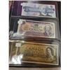 Image 3 : Lot of 6 Canadian bills - 1923 25¢ shinplaster, 1973 $1.00, 1954 $2.00, 1986 $5.00, 1971 $10.00, 195