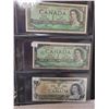 Image 3 : Lot of 5 Canadian $1.00 bills - 1937, 1954 X2, 1967, 1973