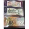 Image 3 : Lot of 6 Canadian $20.00 bills - 1937, 1954, 1969, 1979, 1991, 2004