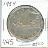 Image 1 : 1954 Canada $1.00 silver dollar
