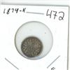 Image 1 : 1874-H Canada small 5¢ coin