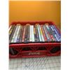 Image 2 : COCA-COLA CRATE AND DVDS JOHNNY CASH MERLE HAGGARD ETC
