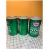 Image 2 : LOT OF 3 FULL 1 QUART ESSO OIL CANS