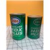 Image 1 : LOT OF 2 FULL 1 QUART AND 1 LITRE ESSO OIL CANS