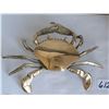 Image 3 : Rare, brass crab trinket holder.