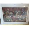 Image 4 : Vintage framed Dogs playing poker print by CM Coolidge. “His Station and Four Aces”